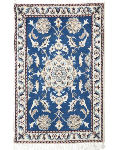 Tappeto Nain Kashmar Persia grigio azzurro 60x90