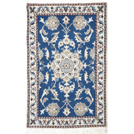 Tappeto Nain Kashmar Persia grigio azzurro 60x90
