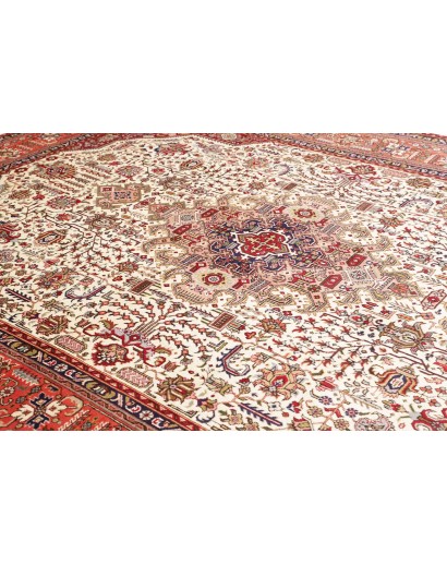 Tappeto Tabriz Persia giallo rosso 252x346