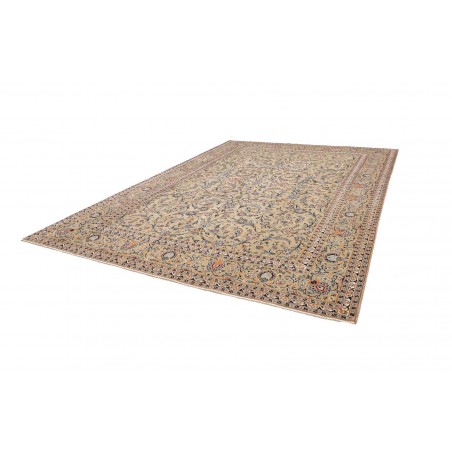 Tappeto Kashan Persia azzurro grigio 310x425