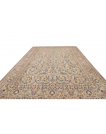 Tappeto Kashan Persia azzurro grigio 310x425