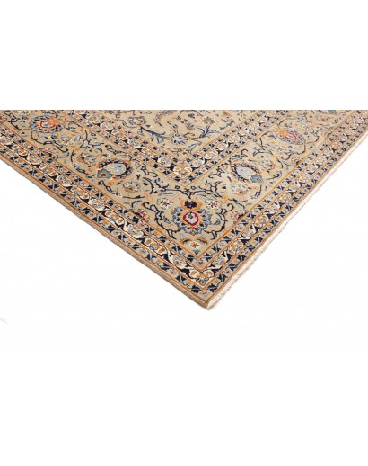 Tappeto Kashan Persia azzurro grigio 310x425