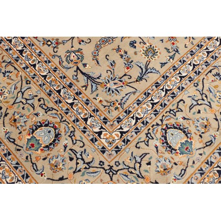 Tappeto Kashan Persia azzurro grigio 310x425