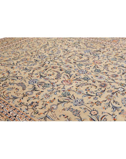 Tappeto Kashan Persia azzurro grigio 310x425