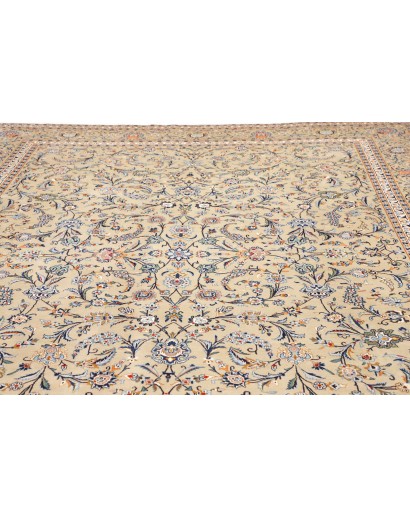Tappeto Kashan Persia azzurro grigio 310x425