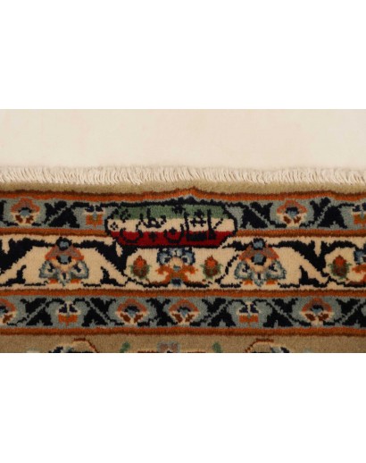 Tappeto Kashan Persia azzurro grigio 310x425