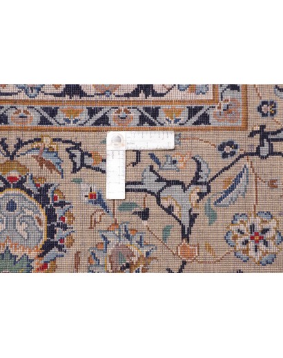 Tappeto Kashan Persia azzurro grigio 310x425