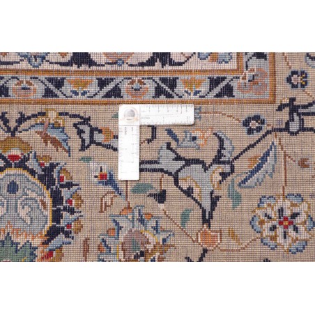 Tappeto Kashan Persia azzurro grigio 310x425