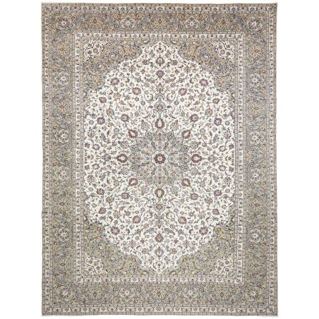 Tappeto Kashan Persia beige bianco 300x397