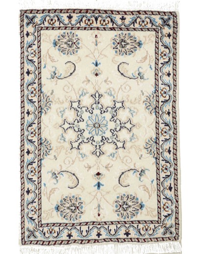 Tappeto Nain Kashmar Persia bianco 60x90