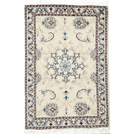 Tappeto Nain Kashmar Persia bianco 60x90