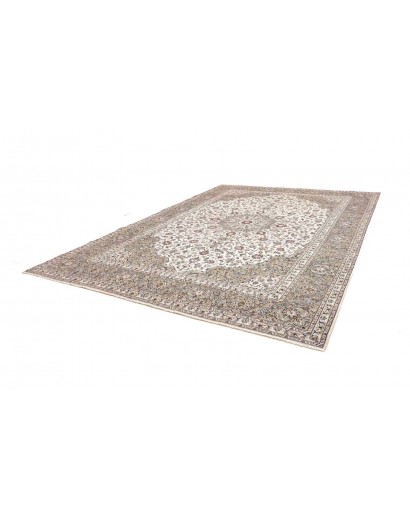 Tappeto Kashan Persia beige bianco 300x397