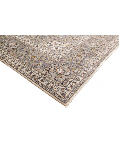 Tappeto Kashan Persia beige bianco 300x397