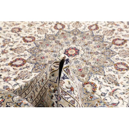 Tappeto Kashan Persia beige bianco 300x397