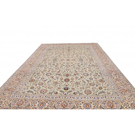 Tappeto Kashan Persia beige bianco 303x410
