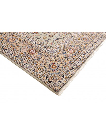 Tappeto Kashan Persia beige bianco 303x410