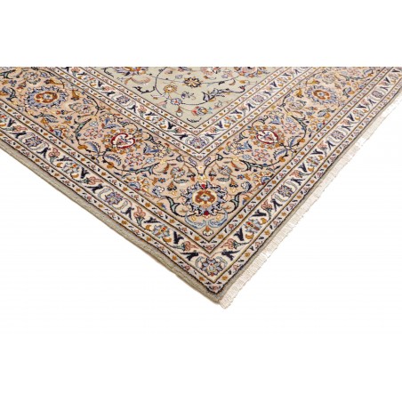 Tappeto Kashan Persia beige bianco 303x410