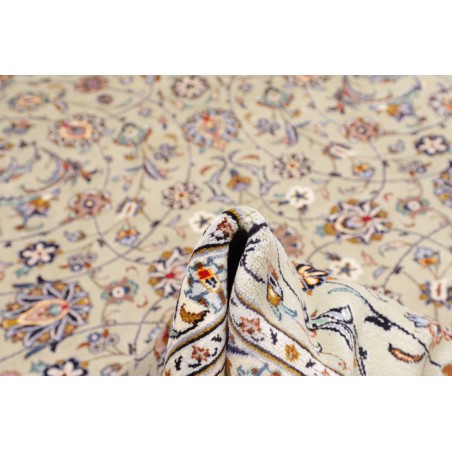 Tappeto Kashan Persia beige bianco 303x410