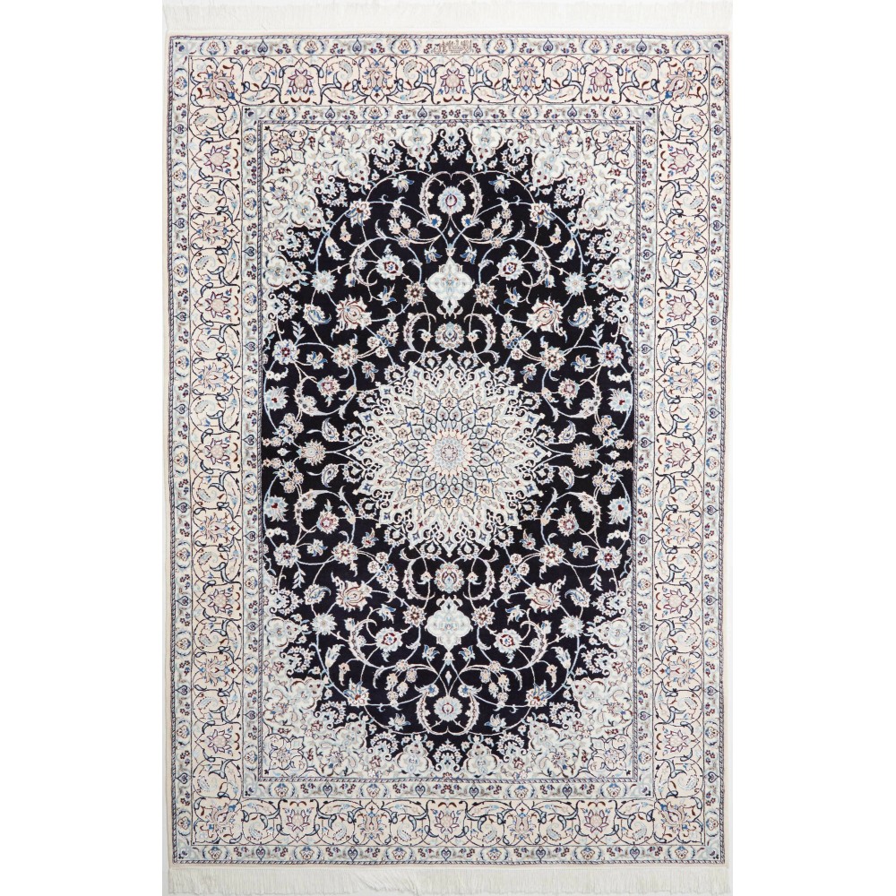Tappeto Nain 6La Persia bianco grigio 153x225 Tappeto Nain 6La Persia bianco grigio 153x225