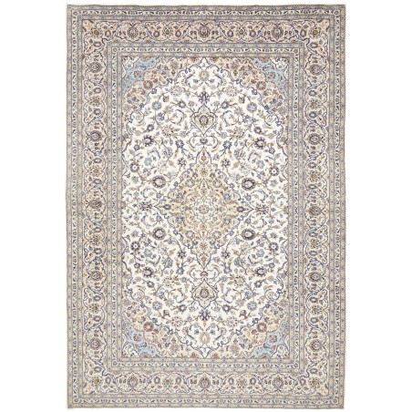 Tappeto Kashan Persia bianco grigio 250x363