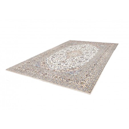 Tappeto Kashan Persia bianco grigio 250x363