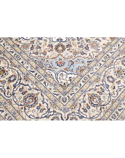 Tappeto Kashan Persia bianco grigio 250x363