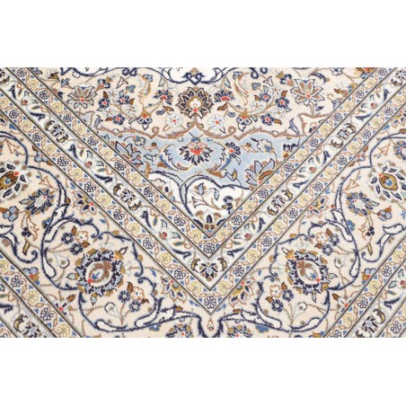 Tappeto Kashan Persia bianco grigio 250x363