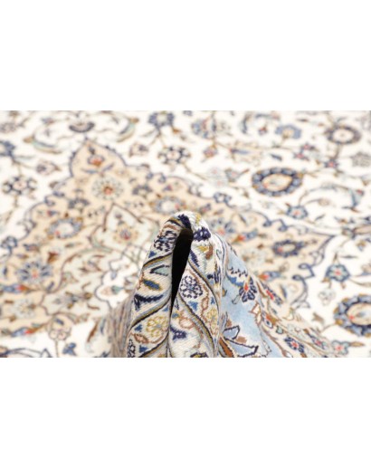 Tappeto Kashan Persia bianco grigio 250x363