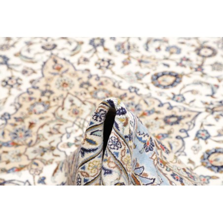 Tappeto Kashan Persia bianco grigio 250x363