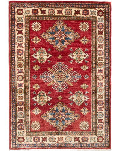 Tappeto Kazak Fine Pakistan marrone giallo 98x143