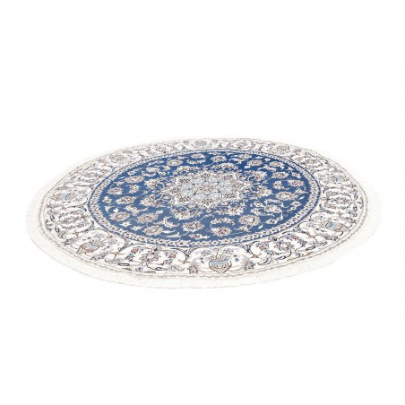 Tappeto Nain Kashmar Persia blu 192x205