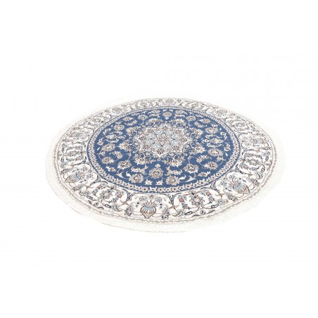 Tappeto Nain Kashmar Persia blu 192x205