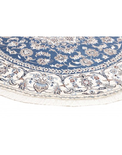 Tappeto Nain Kashmar Persia blu 192x205