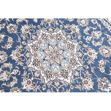 Tappeto Nain Kashmar Persia blu 192x205