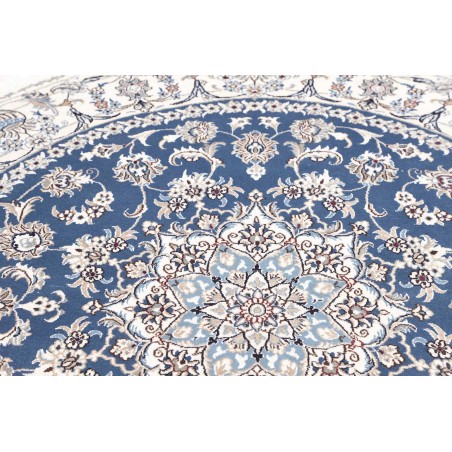 Tappeto Nain Kashmar Persia blu 192x205