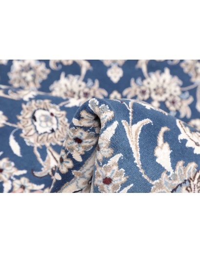 Tappeto Nain Kashmar Persia blu 192x205