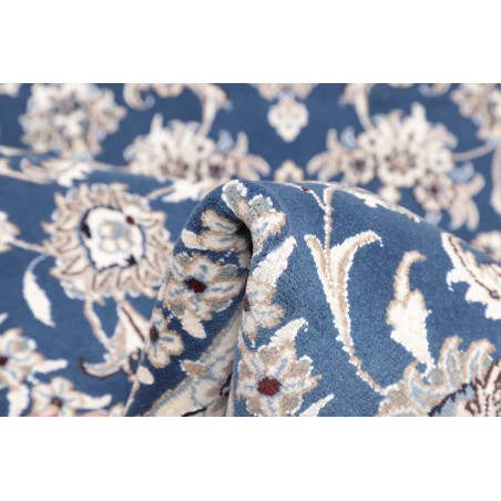 Tappeto Nain Kashmar Persia blu 192x205