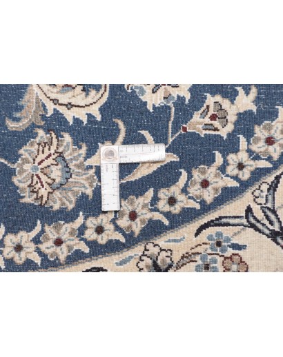 Tappeto Nain Kashmar Persia blu 192x205