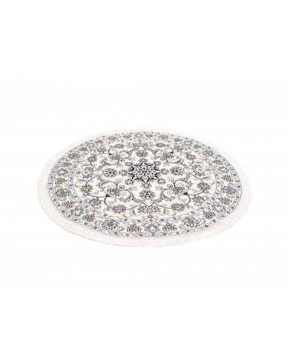 Tappeto Nain Kashmar Persia viola grigio 142x145