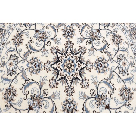 Tappeto Nain Kashmar Persia viola grigio 142x145