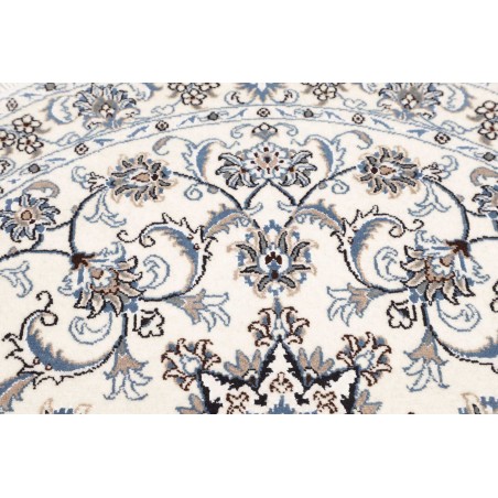 Tappeto Nain Kashmar Persia viola grigio 142x145