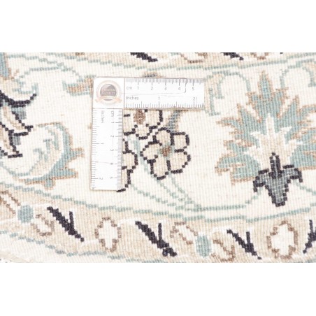 Tappeto Nain Kashmar Persia viola grigio 142x145