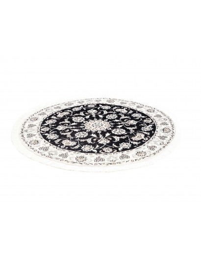 Tappeto Nain Kashmar Persia beige blu 140x140