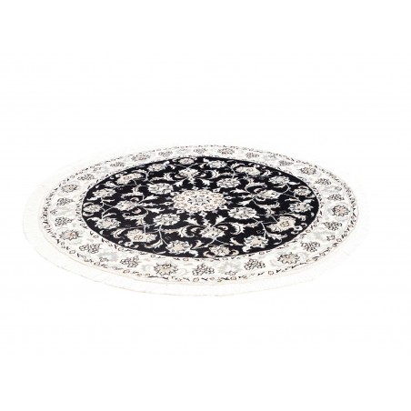 Tappeto Nain Kashmar Persia beige blu 140x140