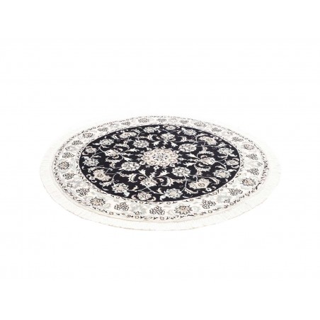 Tappeto Nain Kashmar Persia beige blu 140x140