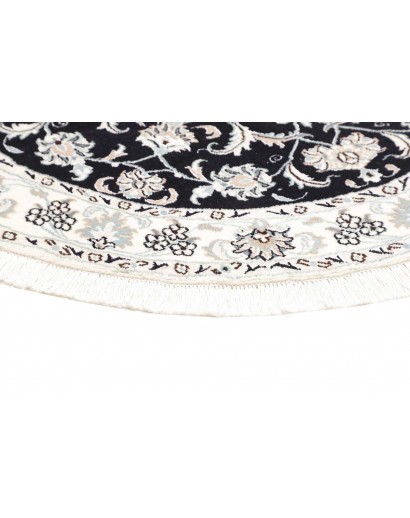 Tappeto Nain Kashmar Persia beige blu 140x140