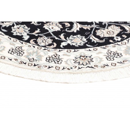 Tappeto Nain Kashmar Persia beige blu 140x140