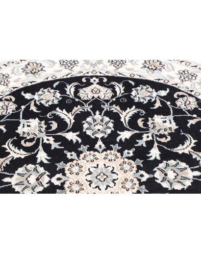 Tappeto Nain Kashmar Persia beige blu 140x140
