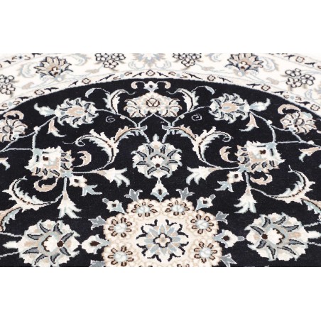 Tappeto Nain Kashmar Persia beige blu 140x140