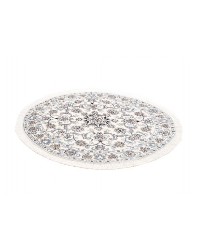 Tappeto Nain Kashmar Persia beige grigio 132x142